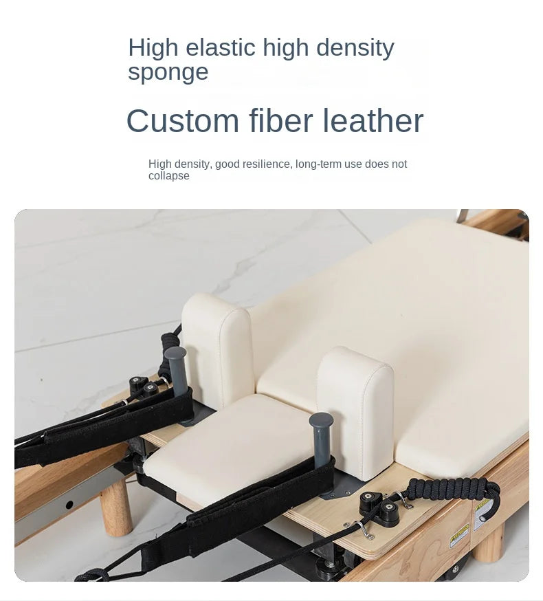 Foldable Pilates Reformer Bed Home Yoga Core Training Bed Large Body Shaping Fitness Equipment