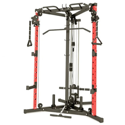 Multi-Functional Cable Crossover Machine, Home Gym Functional Trainer with Adjustable Pulley