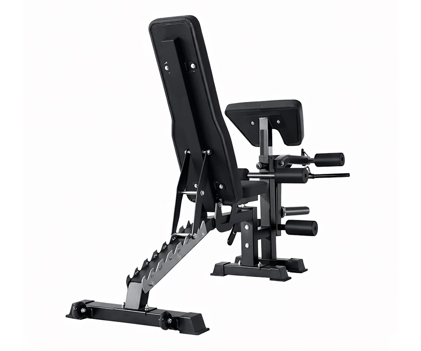Multi-Function Adjustable Weight Bench with Leg Developer and Preacher Curl Attachment Home Gym Fitness Equipment