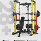 Multifunctional Power Rack with Lat Pulldown - Commercial Grade Home Gym Squat Cage for Weightlifting, Bench Press & Strength Tr