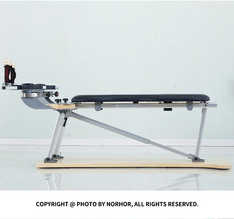 Professional Pilates Reformer Machine with Tower, Wooden Gyrotonic Trainer for Core Strength & Flexibility Training