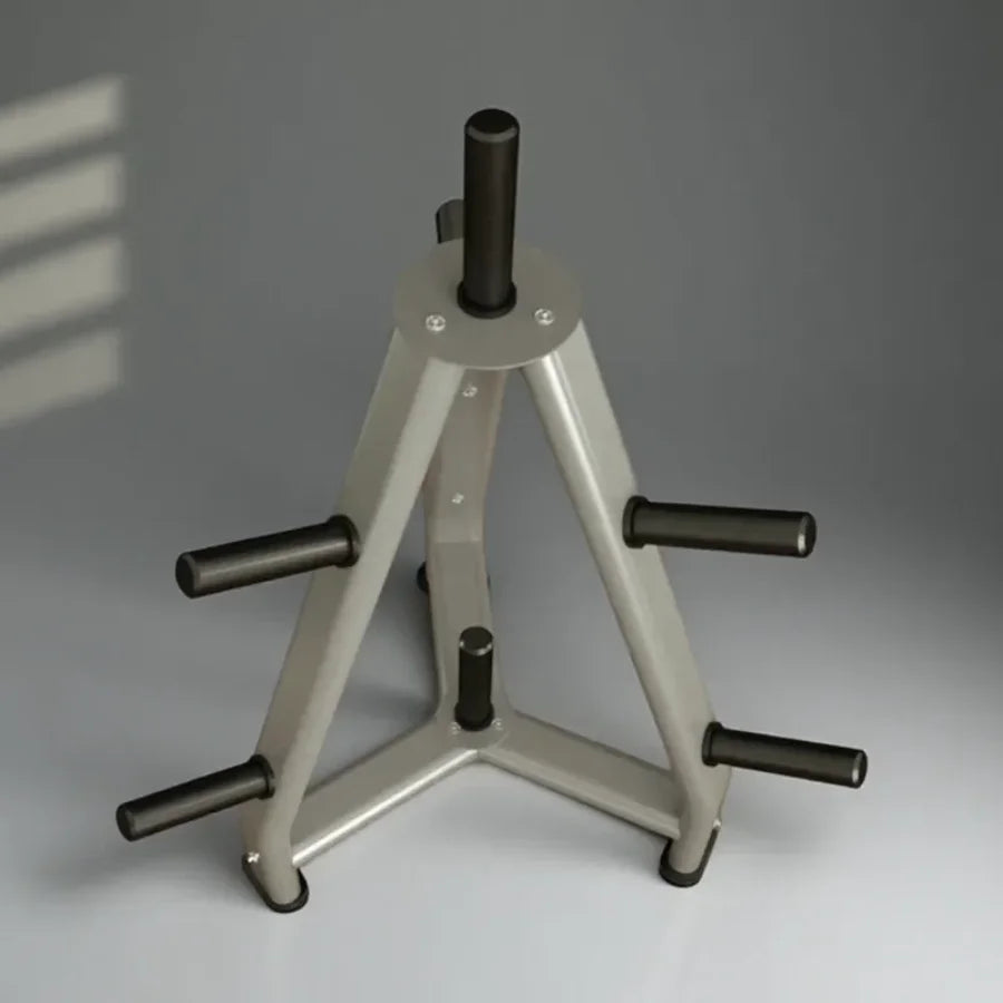 Commercial Weight Plate Tree Rack, Barbell Plate Storage Holder for Home Gym, Heavy Duty Steel Organizer for Fitness Equipment