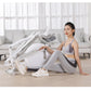 2 in 1 Elliptical Exercise Bike Foldable Cardio Trainer Indoor Fitness Machine with LCD Monitor for Home Gym