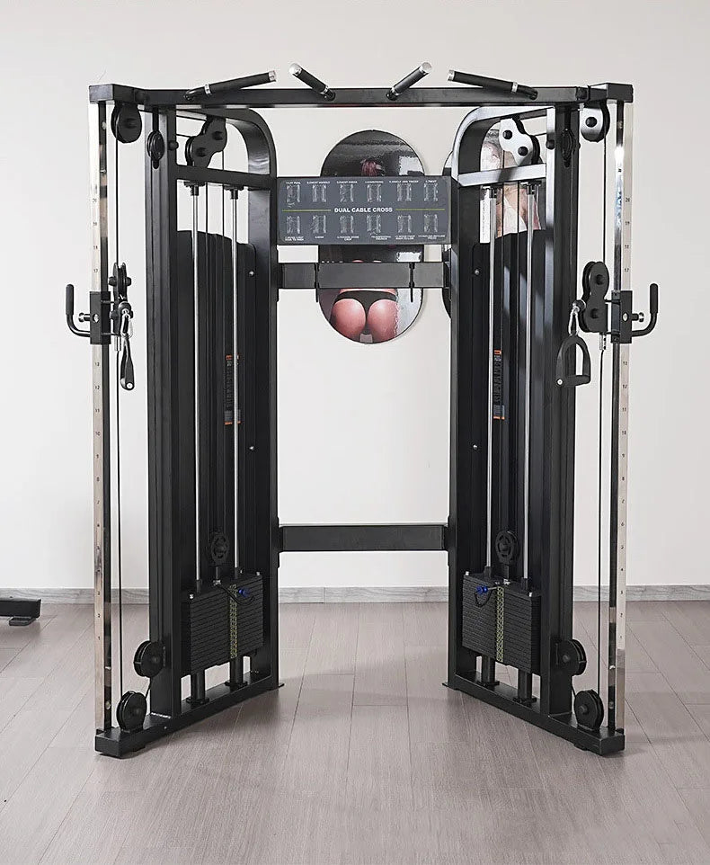Commercial Dual Cable Crossover Machine Functional Trainer Home Gym Fitness Equipment For Full Body Workout