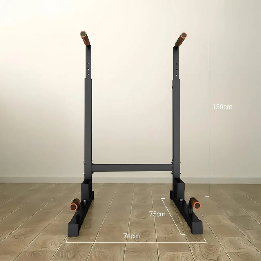 Adjustable Arm Workout Double Bar Home Gym Upper Body Strength Training Fitness Equipment