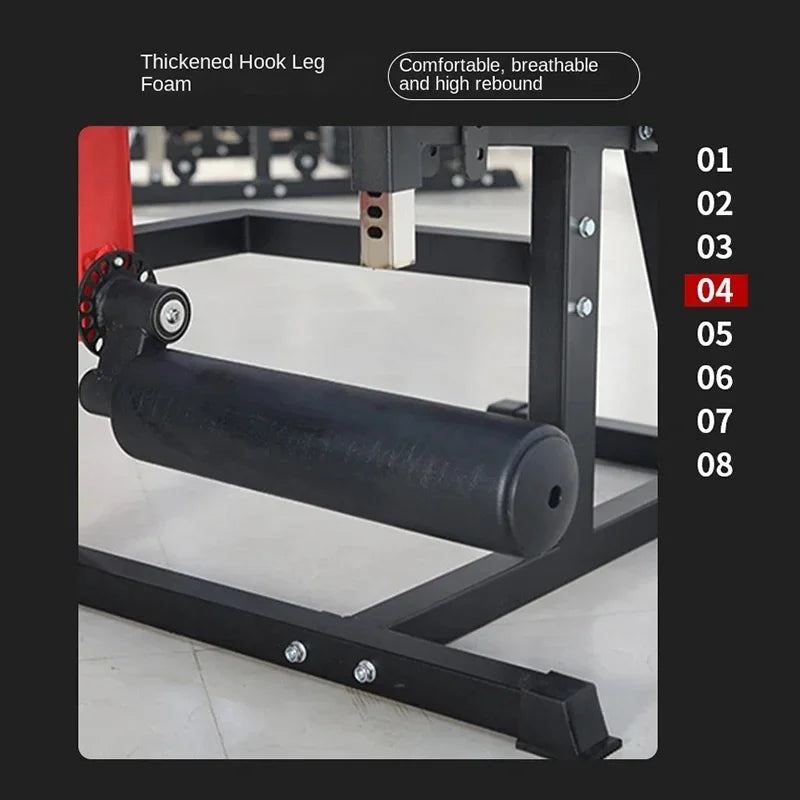 Leg Extension & Curl Machine, Plate Loaded 2-in-1 Leg Exercise Machine, Home Gym Quad & Hamstring Workout Equipment