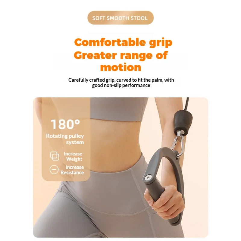 Wall Mounted Cable Pulley Machine with Pull Up Bar, Lat Pulldown Bench, Home Gym Strength Training Equipment