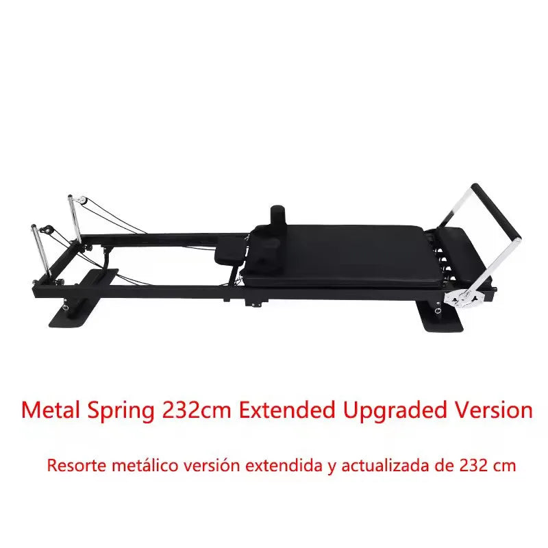 Foldable Pilates Reformer Machine, Professional Pilates Core Bed for Home Gym, 150kg Capacity Yoga Fitness Equipment