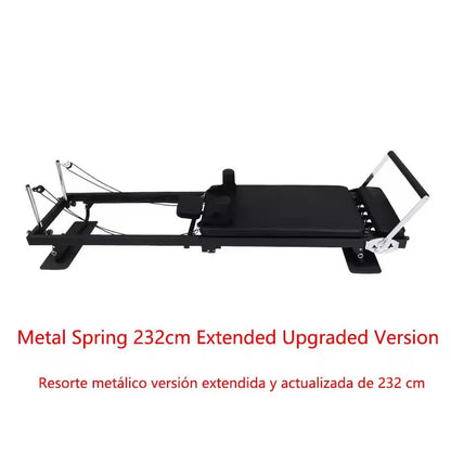 Foldable Pilates Reformer Machine, Professional Pilates Core Bed for Home Gym, 150kg Capacity Yoga Fitness Equipment