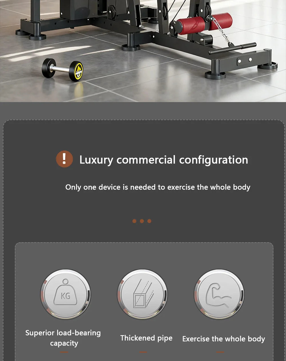 Multi-Function Home Gym Station - Full Body Strength Training Equipment