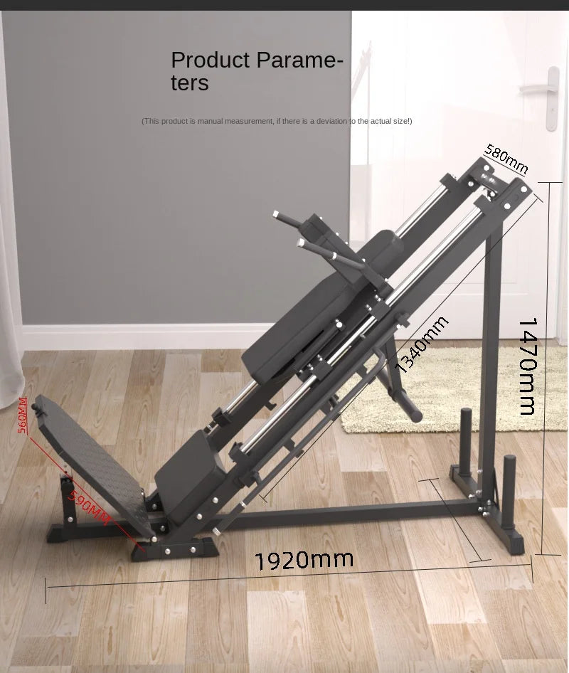 Commercial Leg Press & Hack Squat Machine Heavy Duty Leg Training Equipment for Gym and Home Use