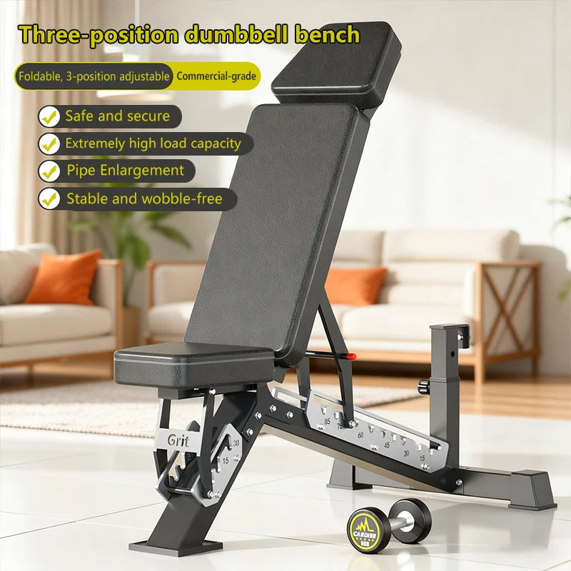 Multifunctional Adjustable Weight Bench Foldable Dumbbell Bench Press Sit-up Training Workout Chair Indoor Home Gym Fitness Exer