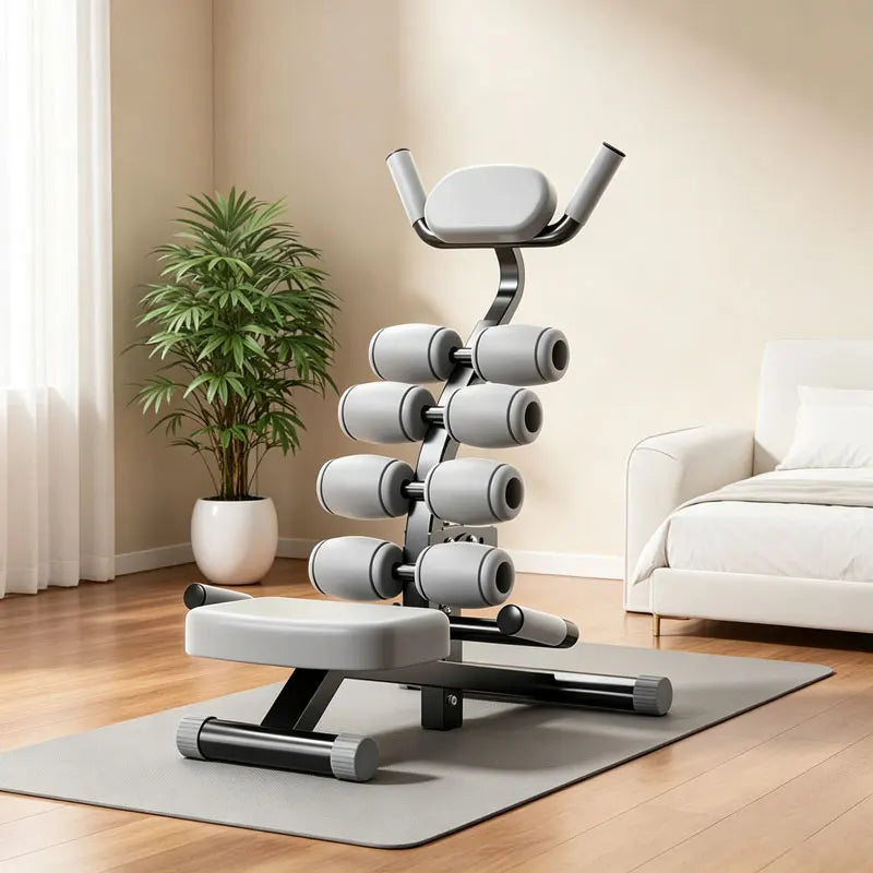 Lower Back Stretcher & Relaxer, Yoga and Pilates Fitness Equipment, Home Lumbar Stretching Device, Back Pain Relief and Sedentar