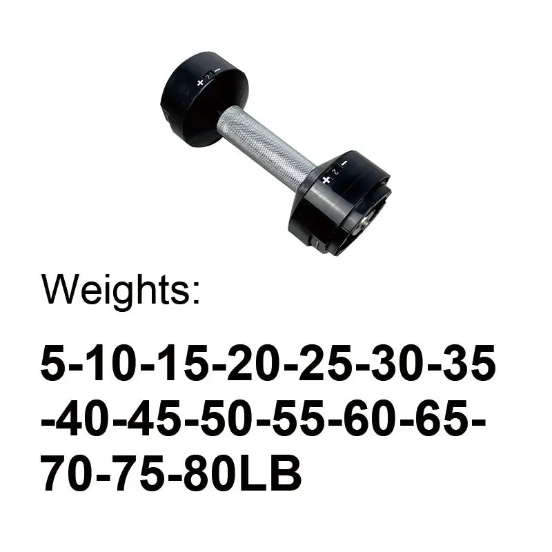 Adjustable Dumbbell handle 4kg Increase 5LB Increase and 2kg Increase selector