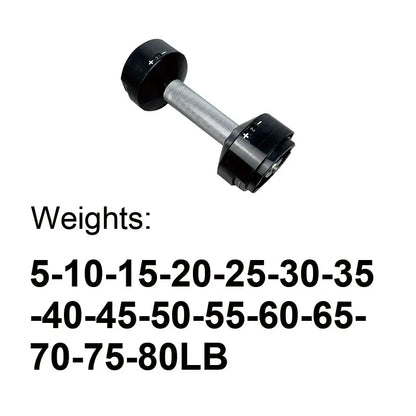 Adjustable Dumbbell handle 4kg Increase 5LB Increase and 2kg Increase selector