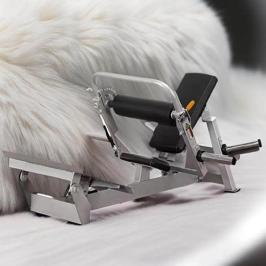 Hip Thrust Machine, Plate Loaded Glute Drive Trainer, Commercial Grade Glute & Leg Exercise Equipment for Gym