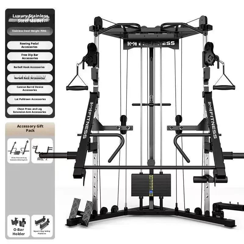 FTS Glide Dual Cable Functional Trainer Cable Crossover Pulley Machine Fitness Body Building Home Gym Training Equipment