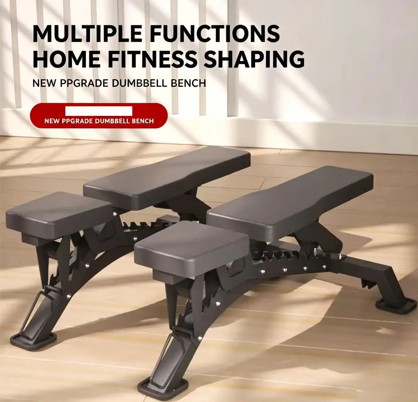 Heavy Duty Adjustable Weight Bench Multifunctional Flat Incline Decline Bench Home Gym Dumbbell Fitness Chair