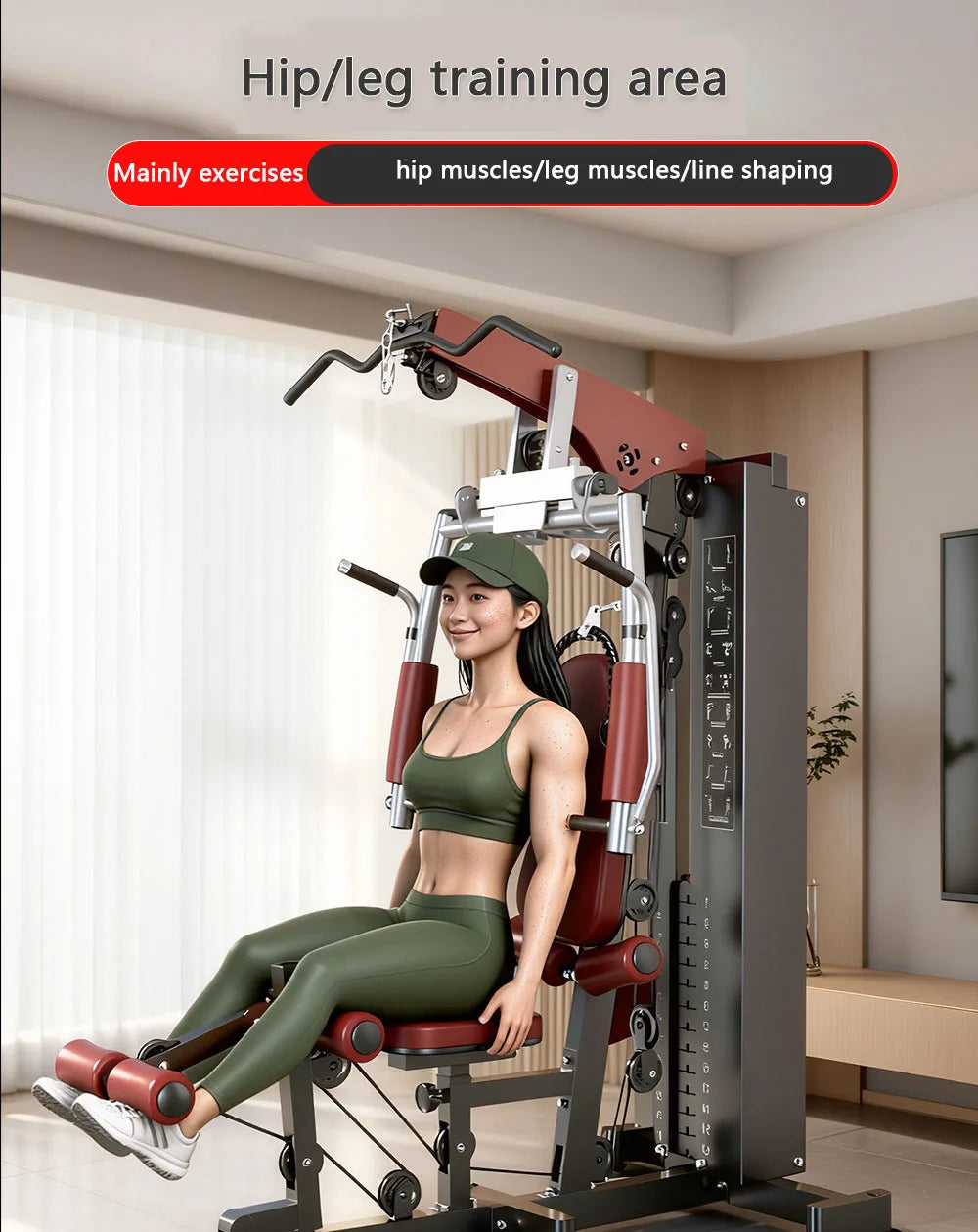 Multi-Function Home Gym Station - Full Body Strength Training Equipment