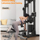 Compact Home Gym Cable Machine with Weight Stack Pull Up Bar Foldable Chest Fly Arm Lat Pulldown Strength Training Equipment