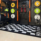 Foldable Wall Mounted Squat Rack with Pull Up Bar, Adjustable Steel Home Gym Power Rack Space Saving Weight Lifting Station