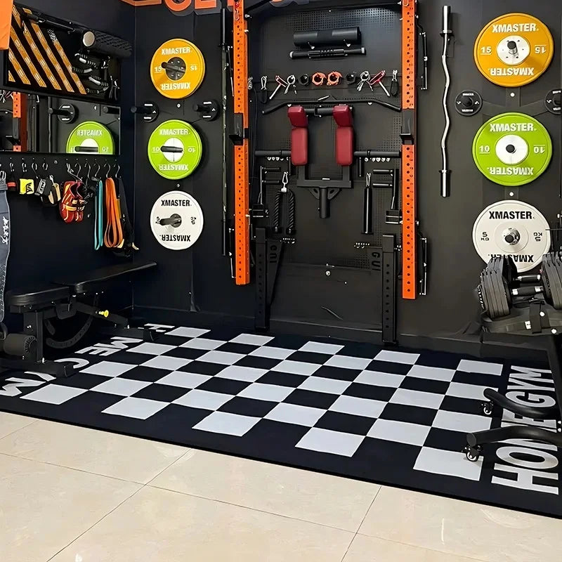 Foldable Wall Mounted Squat Rack with Pull Up Bar, Adjustable Steel Home Gym Power Rack Space Saving Weight Lifting Station