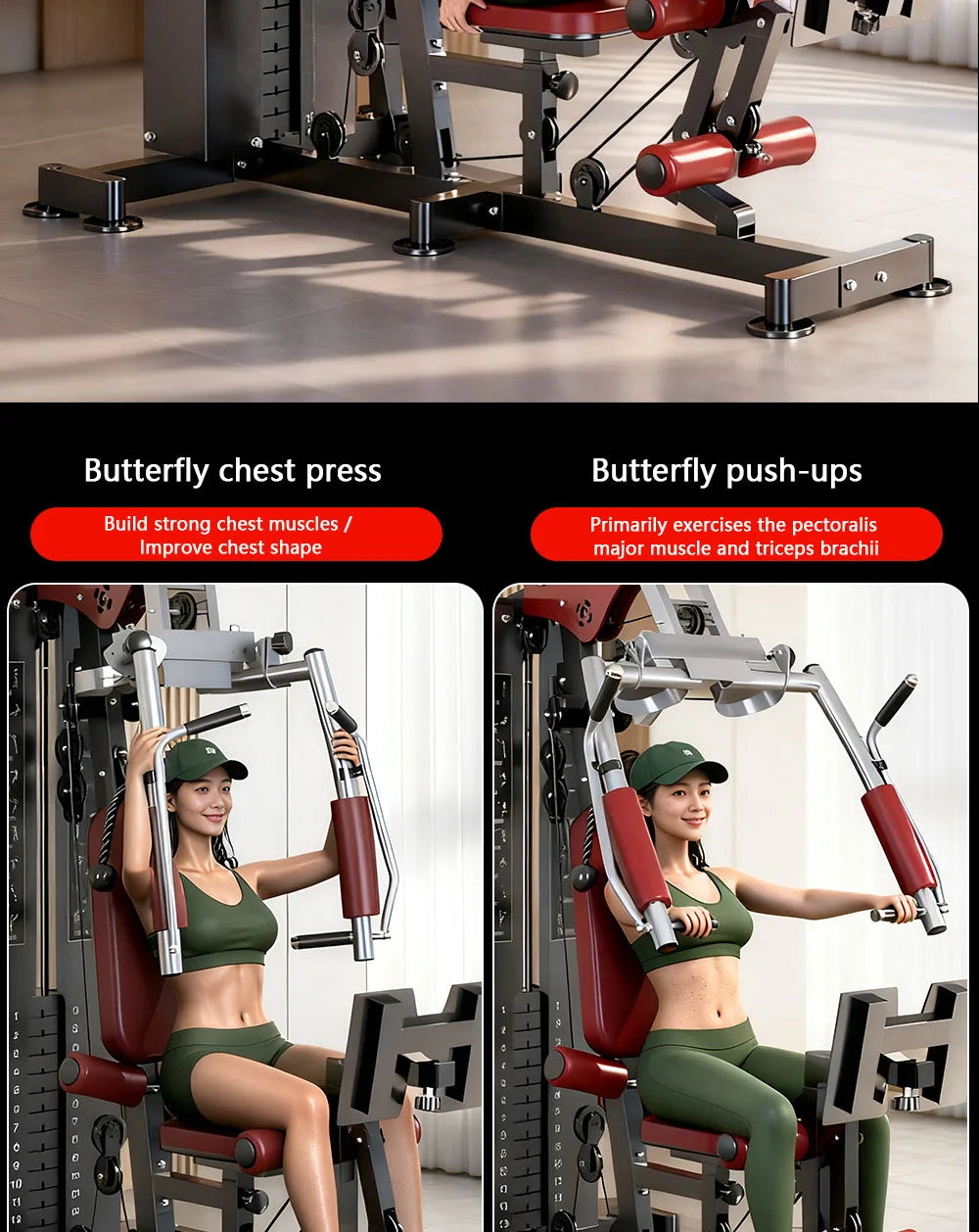 Multi-Function Home Gym Station - Full Body Strength Training Equipment