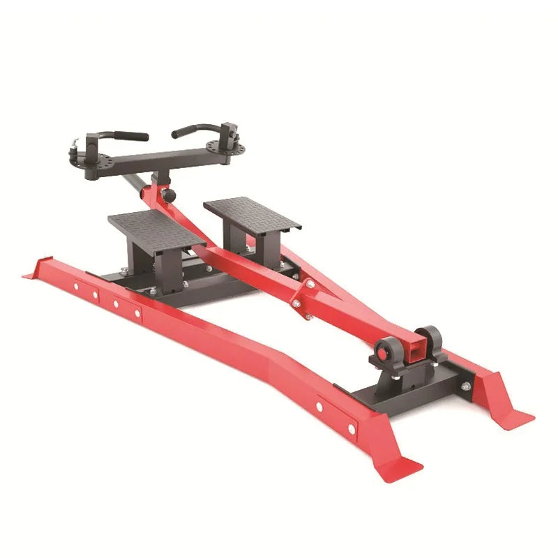 T-Bar Row Platform Landmine Attachment, Single Station Low & High Push Pull Trainer, Home Gym Full-Body Strength Training Equipm