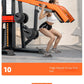 Heavy Duty 3 Station Functional Trainer Power Rack Cable Crossover Squat Rack Gym Machine