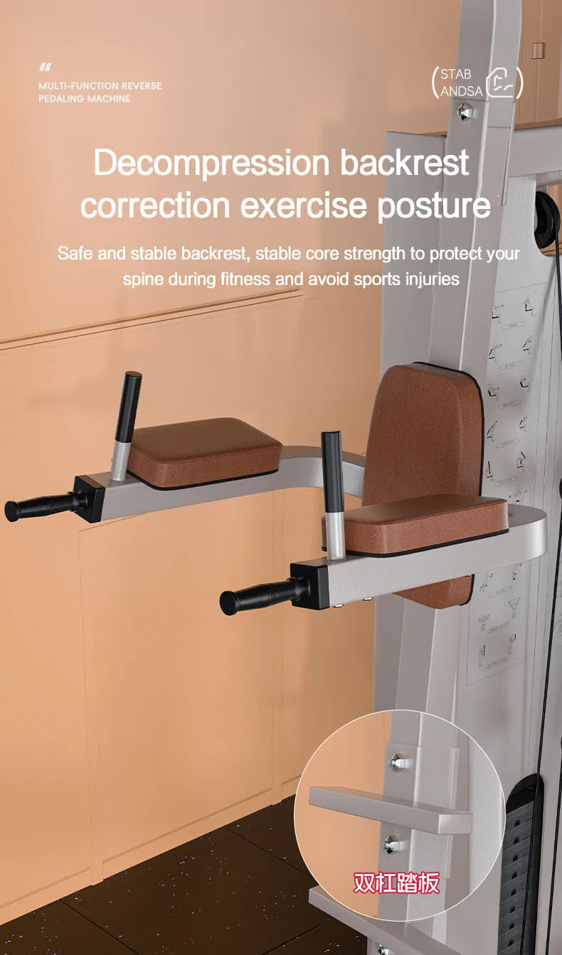 Multi Function Home Gym Equipment, Multi Purpose Strength Training Station for Full Muscle Training, Home & Small Gym Use