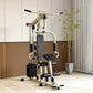 Multi-Function Home Gym Station, Single Station Full Body Workout Machine with Weight Stack, Strength Training Equipment for Che