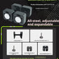 Home fitness equipment with adjustable and detachable quadrilateral dumbbell plates, made of pure steel.