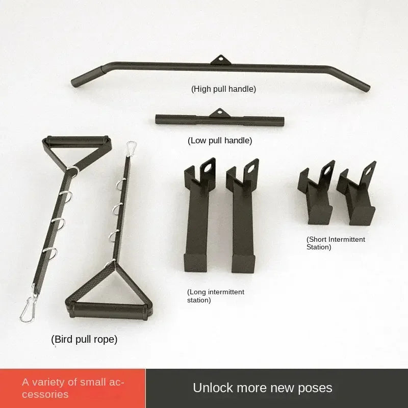 Multi-Functional Cable Crossover Machine, Home Gym Functional Trainer with Adjustable Pulley