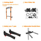 Foldable Wall Mounted Squat Rack with Pull Up Bar, Adjustable Steel Home Gym Power Rack Space Saving Weight Lifting Station