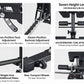 Multi-Function Adjustable Weight Bench with Leg Developer and Preacher Curl Attachment Home Gym Fitness Equipment