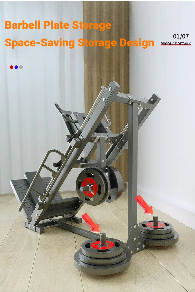 Leg Press Machine, Heavy Duty Weight Training Equipment, Adjustable Leg Exercise Machine for Home Gym