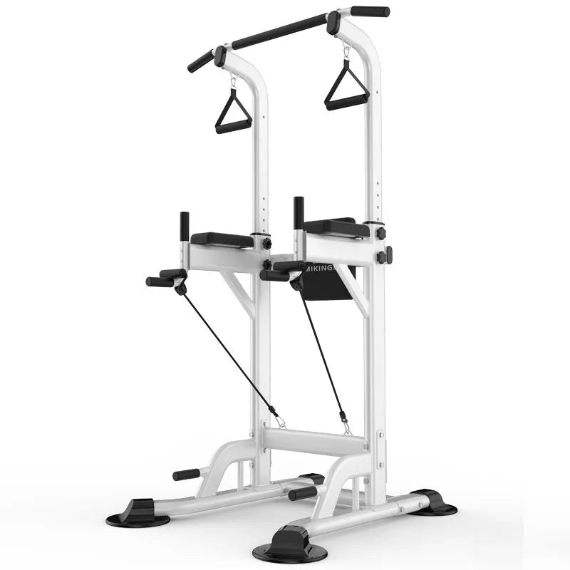 Multifunctional Free Standing Pull Up Bar Station, Space-Saving Power Tower for Home Gym, for Adults & Kids Strength Training