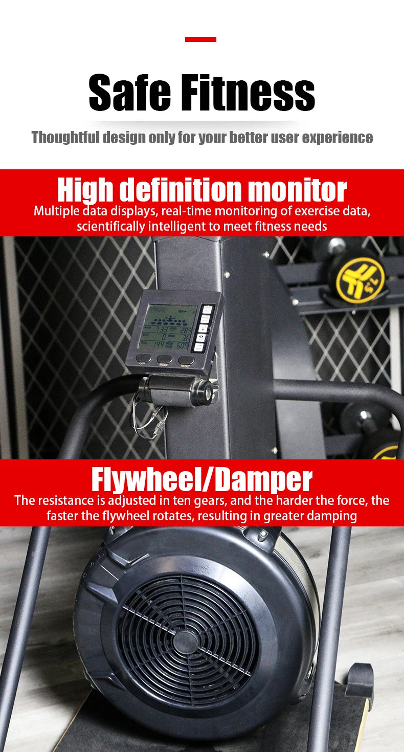 Air Drag Ski Simulator Machine Indoor Ski Trainer Gym Fitness Equipment Ski Exercise Training Machine For Home Workout
