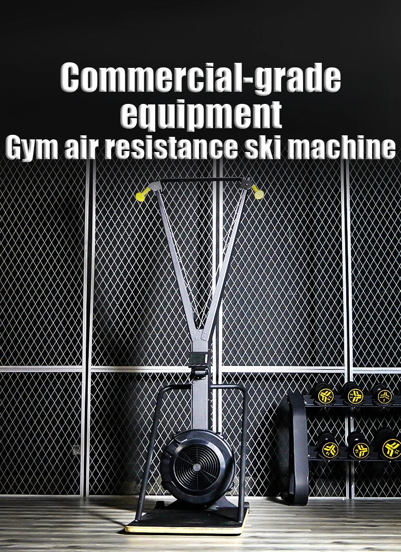 Air Drag Ski Simulator Machine Indoor Ski Trainer Gym Fitness Equipment Ski Exercise Training Machine For Home Workout