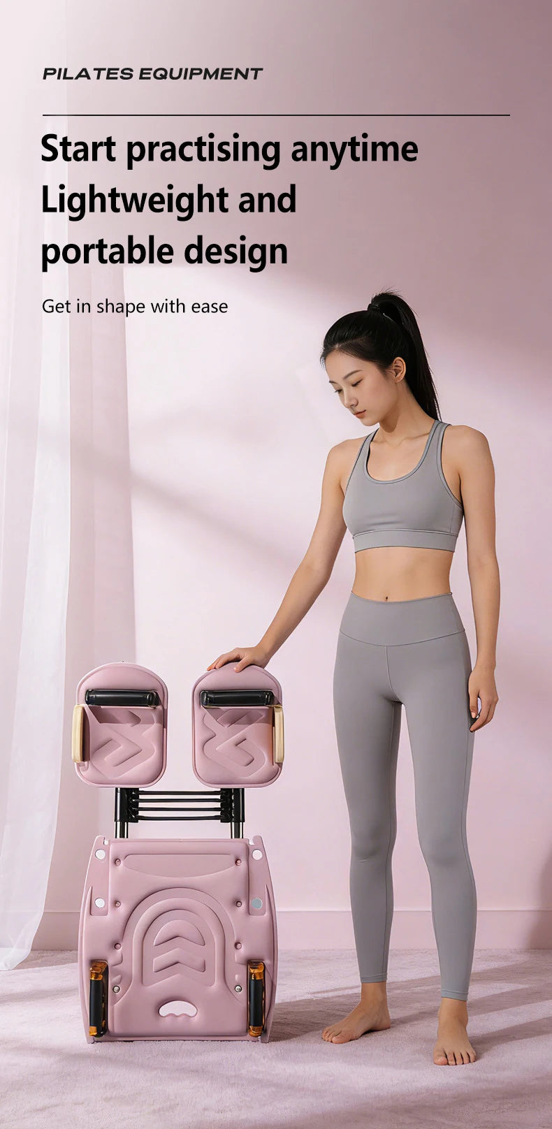 Core Training Ab Roller Machine with Sliding Plates & Resistance Handles, Multifunctional Home Gym Equipment for Abdominal, Glut
