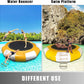 Inflatable Water Trampoline, Large Floating Water Bouncer with Ladder, Outdoor Lake Ocean Water Sport Trampoline for Adults Kids