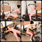 10-in-1 Multifunctional Home Gym Weight Bench Set with Squat Rack Lat Pulldown Preacher Curl Bench Press Station