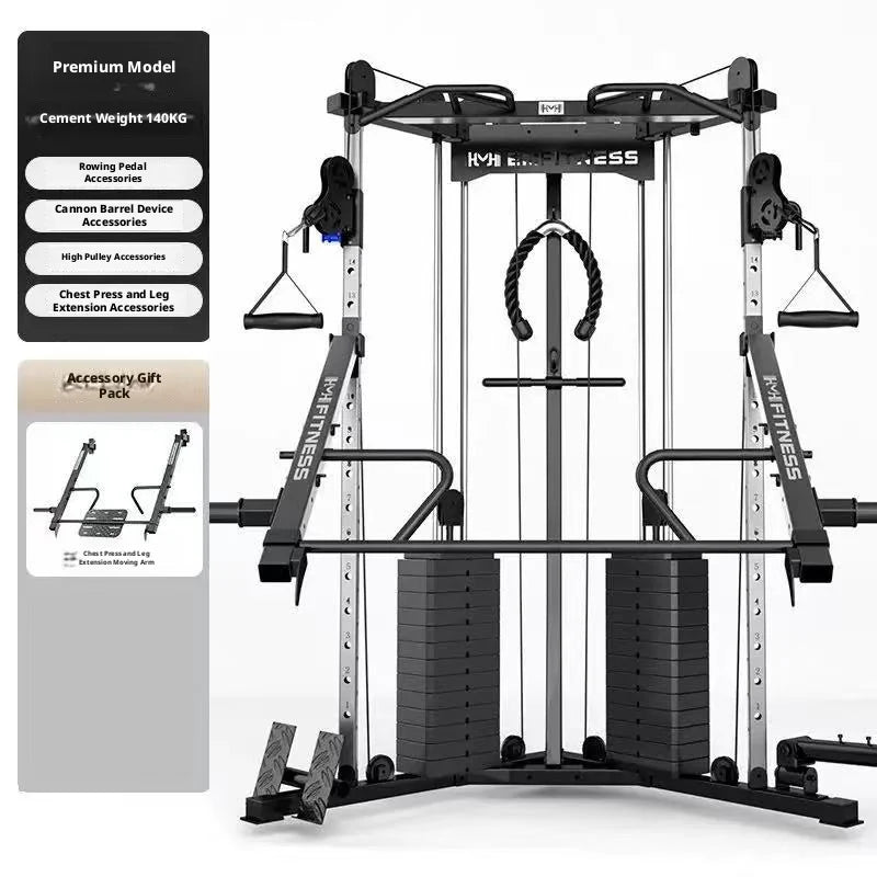 FTS Glide Dual Cable Functional Trainer Cable Crossover Pulley Machine Fitness Body Building Home Gym Training Equipment