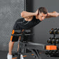 Adjustable Roman Chair Hyperextension Bench Back Extension Abdominal Core Trainer Home Gym Fitness Equipment