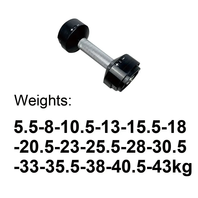 Adjustable Dumbbell handle 4kg Increase 5LB Increase and 2kg Increase selector