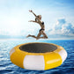 Inflatable Water Trampoline, Large Floating Water Bouncer with Ladder, Outdoor Lake Ocean Water Sport Trampoline for Adults Kids