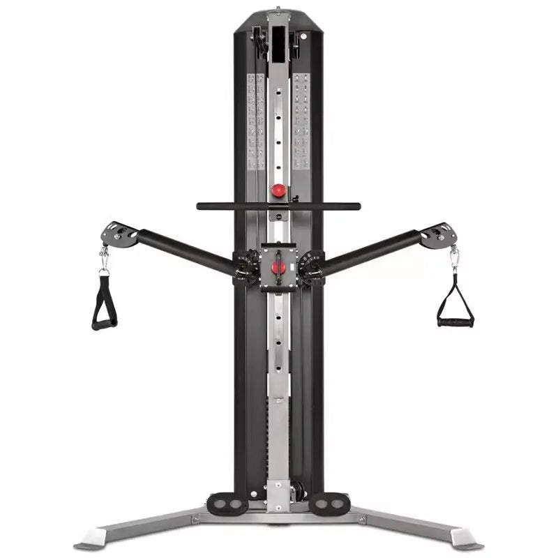 Wall Mounted Cable Crossover Machine Single Station Pulley System Home Gym LAT Pulldown Low Row Full Body Workout Fitness Equipm