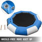 Inflatable Water Trampoline, Large Floating Water Bouncer with Ladder, Outdoor Lake Ocean Water Sport Trampoline for Adults Kids