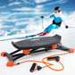Multi-Functional Step Aerobic Platform with Resistance Bands, Home Gym Fitness Step Board for Full Body Workout, Adjustable Exer