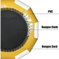 Inflatable Water Trampoline, Large Floating Water Bouncer with Ladder, Outdoor Lake Ocean Water Sport Trampoline for Adults Kids